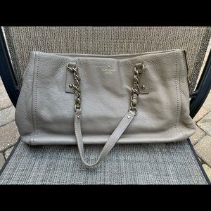 Kate spade tan pebbled leather bag